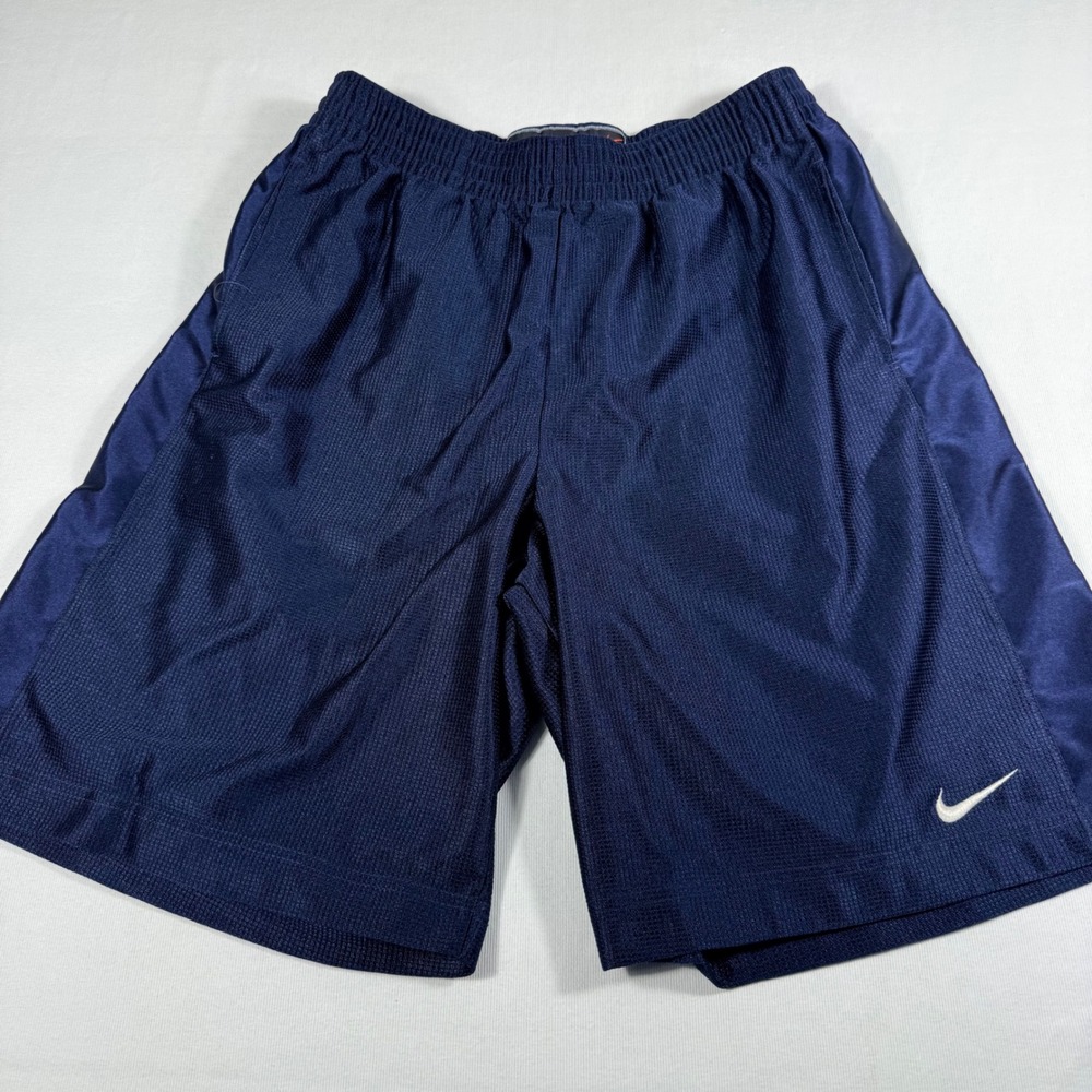 Vintage Y2K Nike Dazzle Basketball Shorts Navy  L Silky Uncompromising Excelence